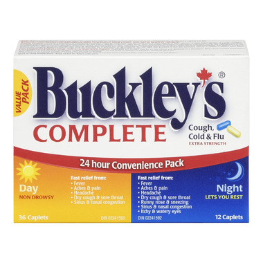 Buckley's Complete Extra Strength Cough, Cold & Flu 48 Caplets