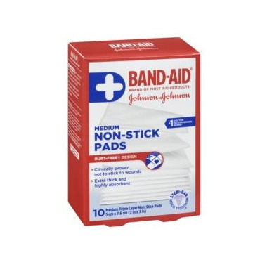 Band-Aid First Aid Non-Stick Pads 10 Count