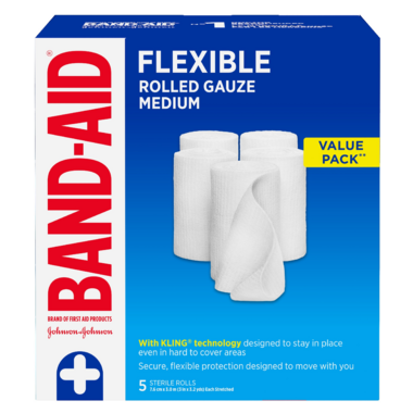 Band-Aid Brand Rolled Gauze Bandage Wrap for First Aid
