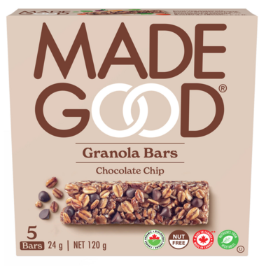 MadeGood Chocolate Chip Organic Granola Bars 5 x 24 g