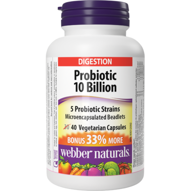 Webber Naturals Probiotic 10 Billion 40 Capsules