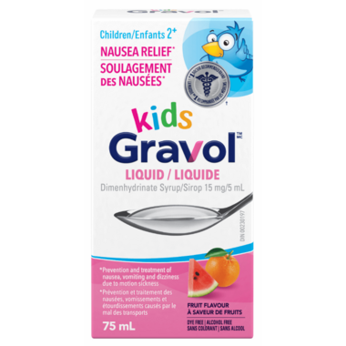 Gravol Kids Liquid Fruit Flavour 75 mL