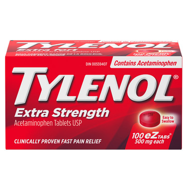 Tylenol Extra Strength 500 mg 100 Tablets